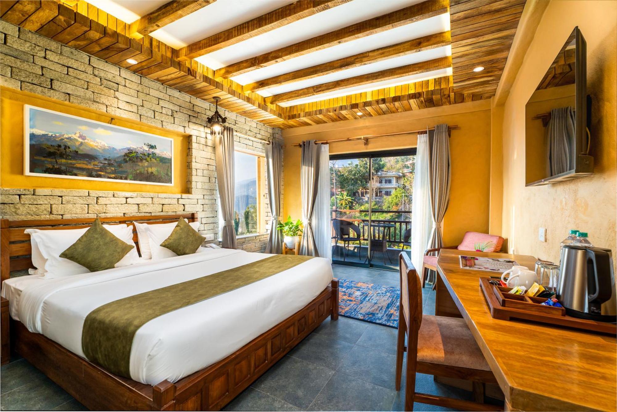 Bar Peepal Resort Pokhara Exteriör bild Deluxe Room