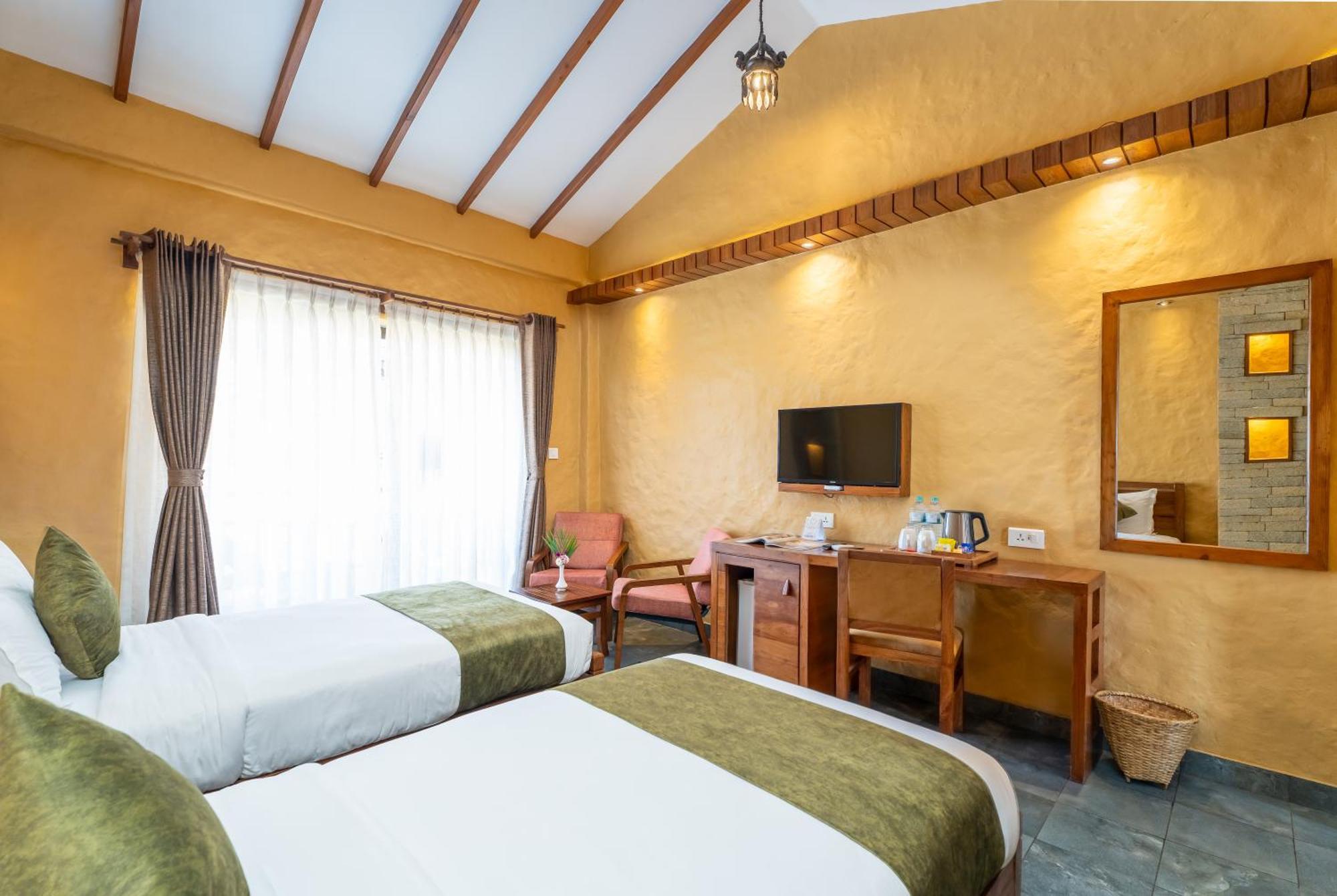 Bar Peepal Resort Pokhara Exteriör bild Deluxe Room
